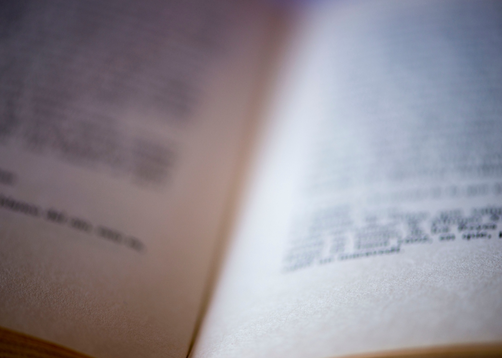 Vista difuminada libro